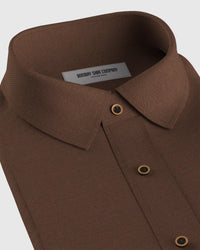 Soft Washed Linen Shirt - Light Brown