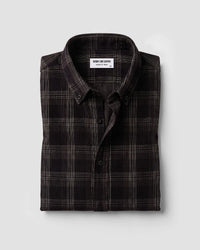 Pine Black & White Corduroy Checked Shirt