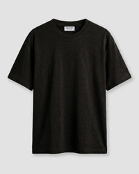 Luxe Cotton Oversized T-shirt - Jet Black