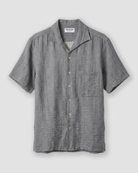 Light Grey Cooper Collar Double Cloth Shirt