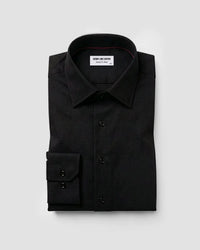 Black Textured Dobby Shirt