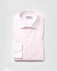 Pale Pink Poplin Banker Shirt