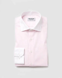 Pale Pink Poplin Banker Shirt