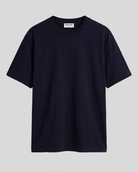 Luxe Cotton Oversized T-shirt -  Navy