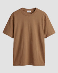 Luxe Cotton Oversized T-shirt -  Dark Sand
