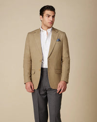 The Ravello Linen Blend Suit Blazer - Light Olive