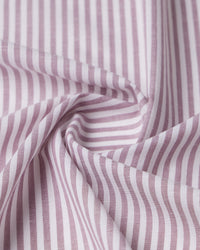 Cotton Linen Striped Shirt - Brown