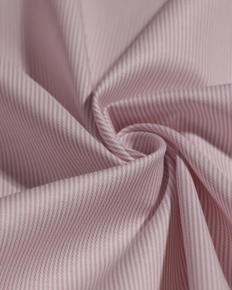 Serac Twill Pinstriped Shirt - Peach
