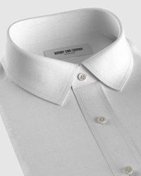 Soft Washed Linen Shirt - White