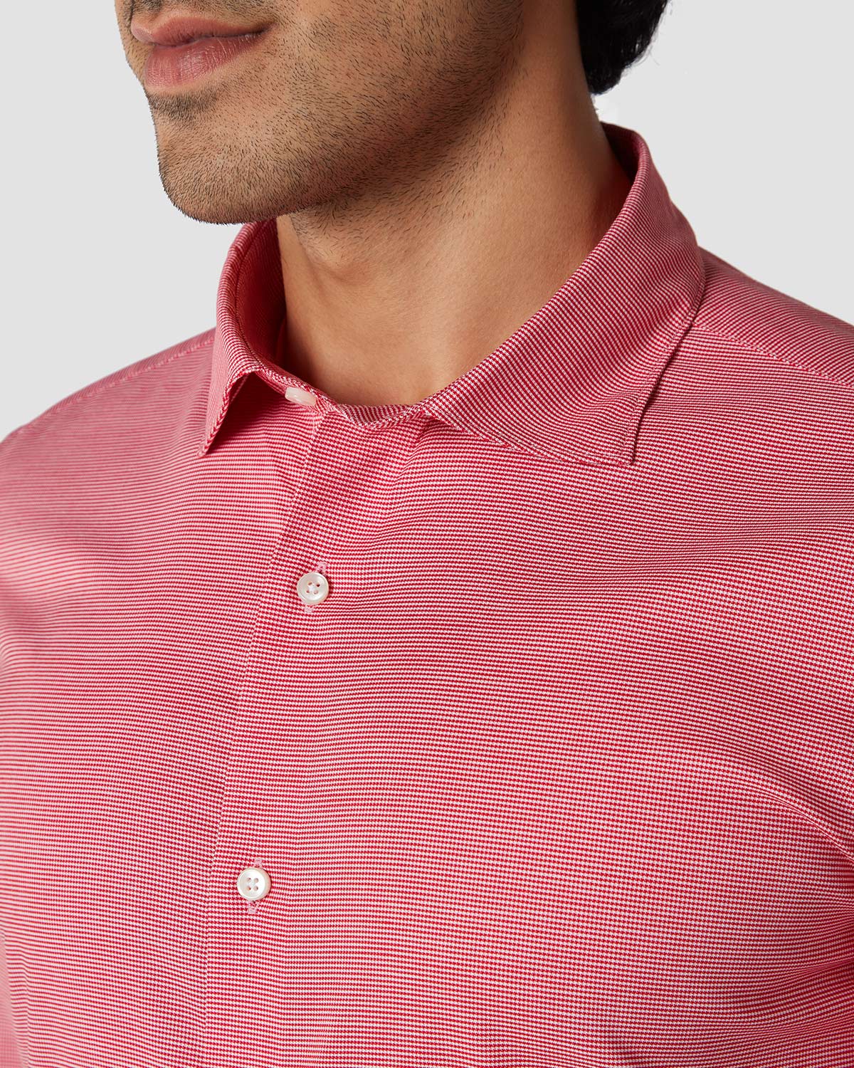 Bold Red Houndstooth Shirt