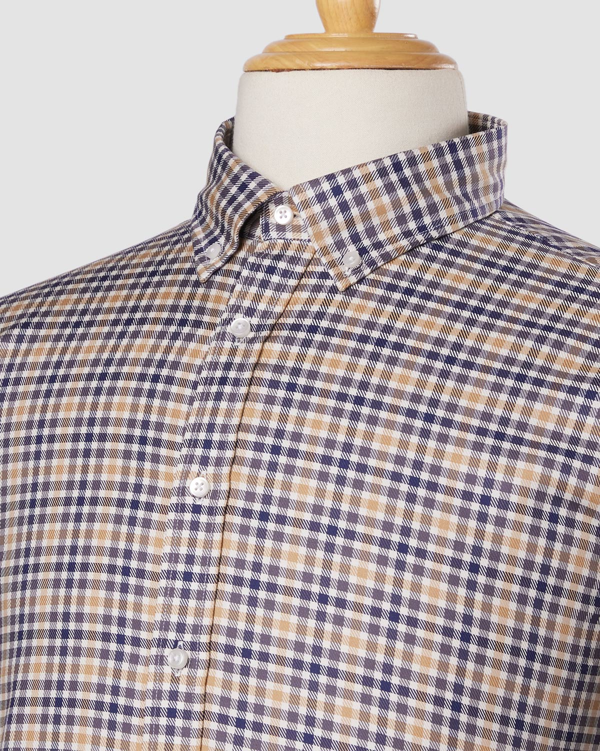 Bombay Shirt Company - Japanese Foggy Dune Checked Shirt