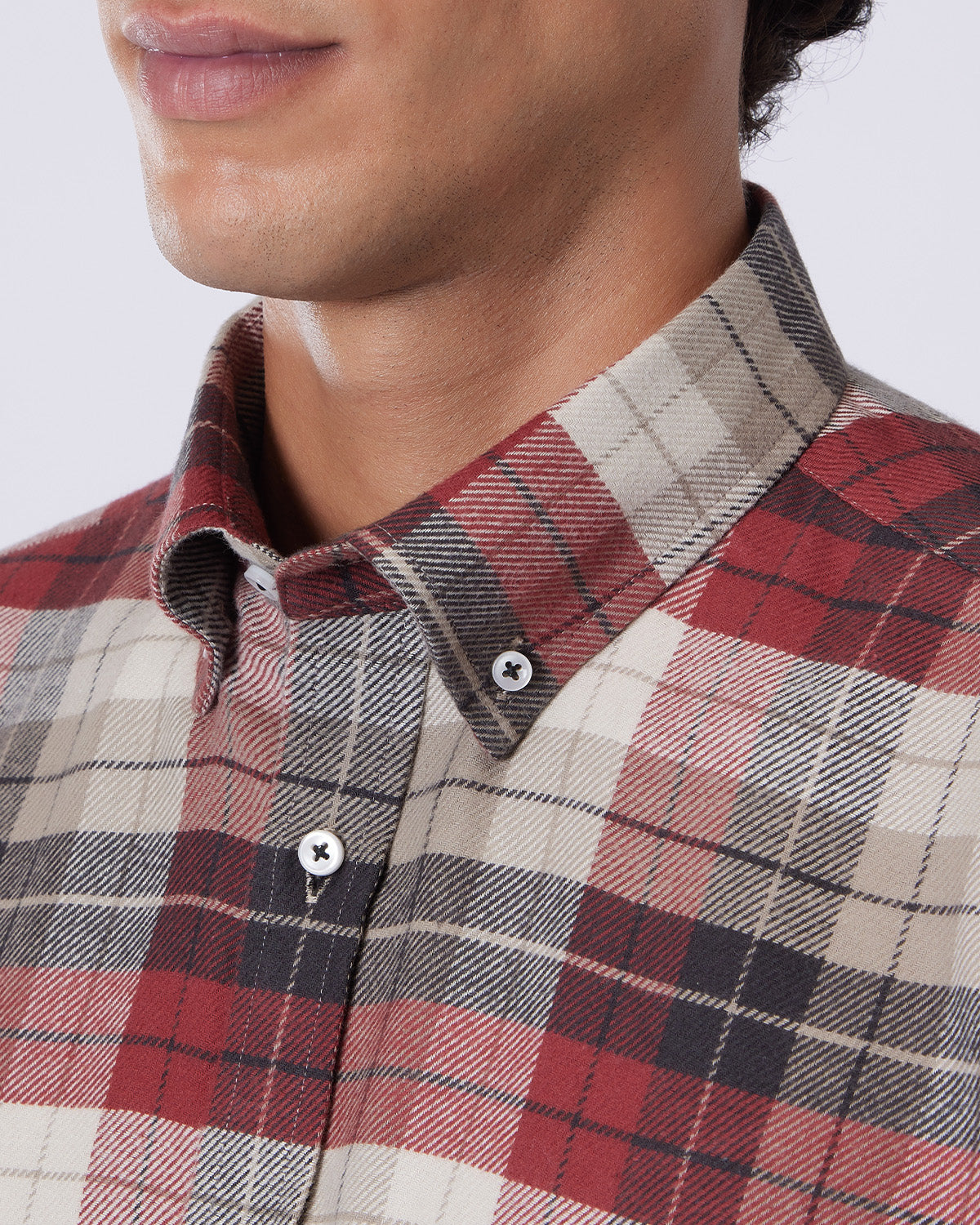 Japanese Redshift Brushed Checked Shirt