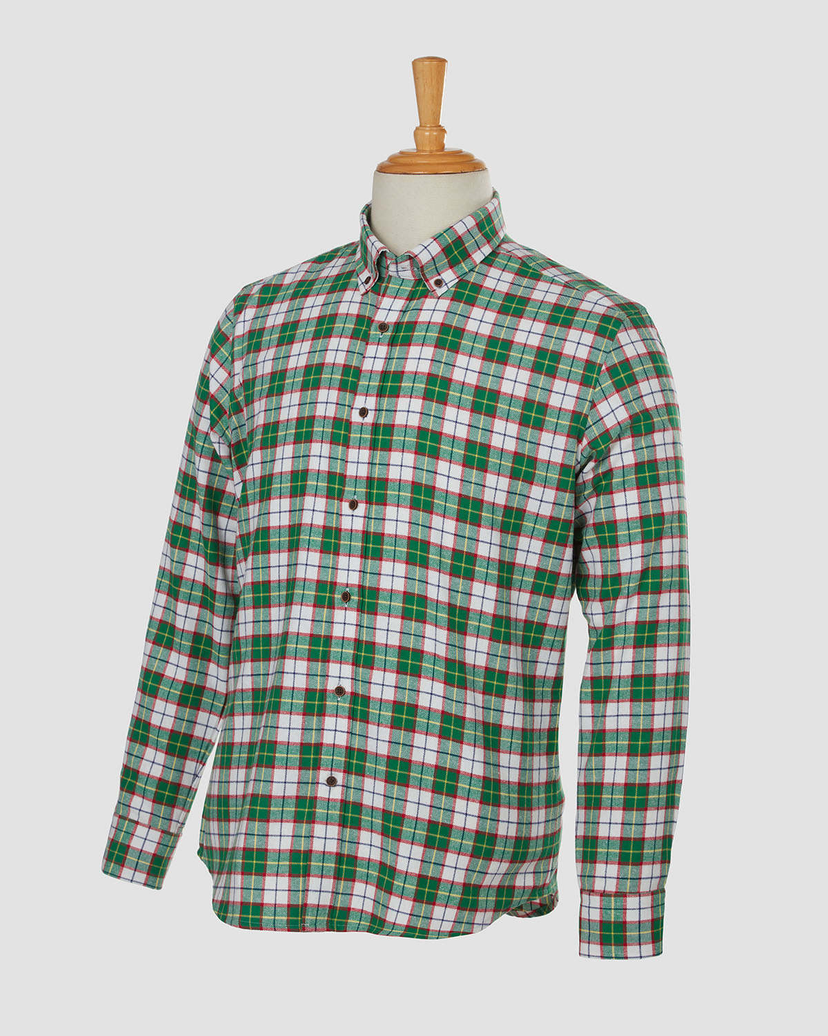Key Lime Checked Flannel Shirt