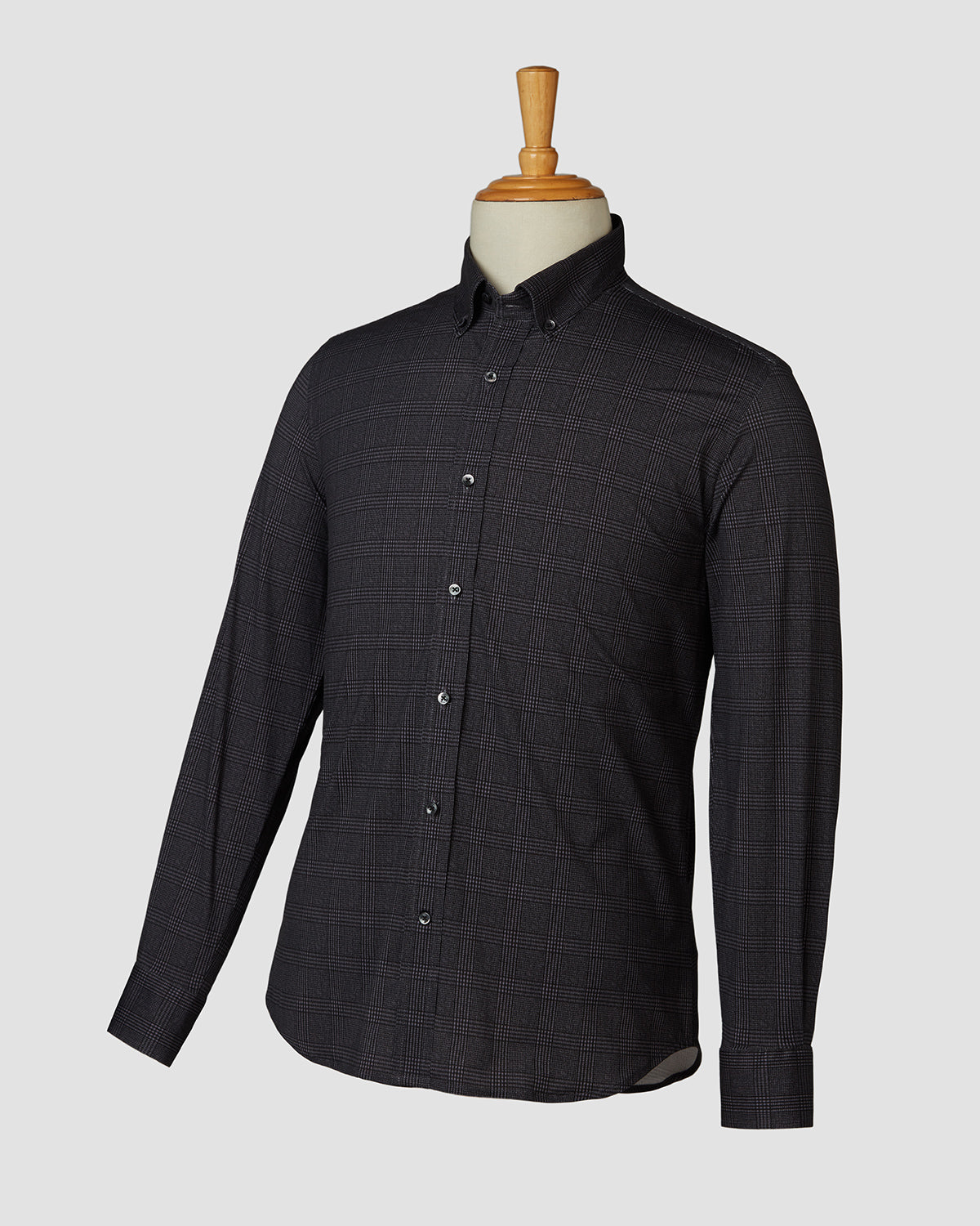 Bombay Shirt Company - Black Agate Knit Shirt