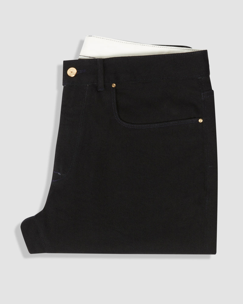 Korra - Steely Black || Corded Stretch Jeans