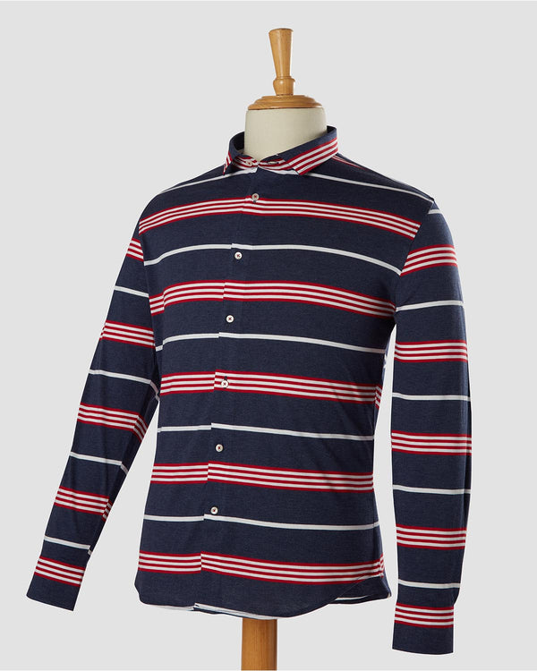 Spinel Striped Knit Shirt
