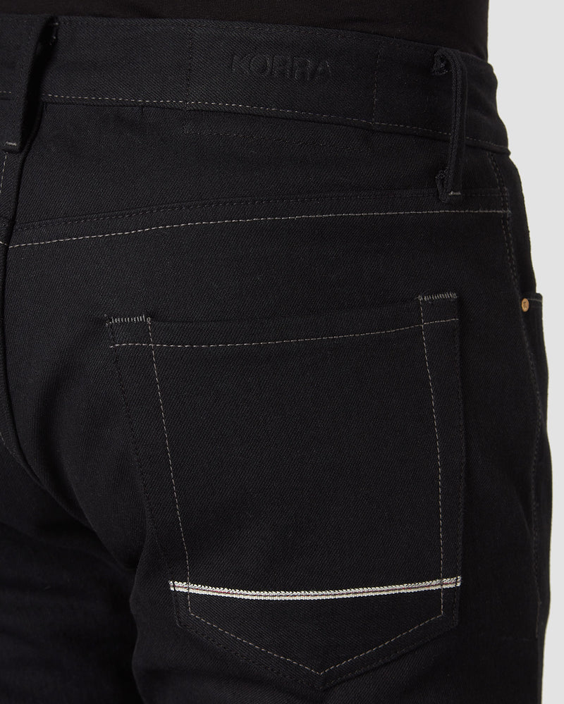 Korra - Kuro | Stiff Stretch Heavy Selvedge Jeans