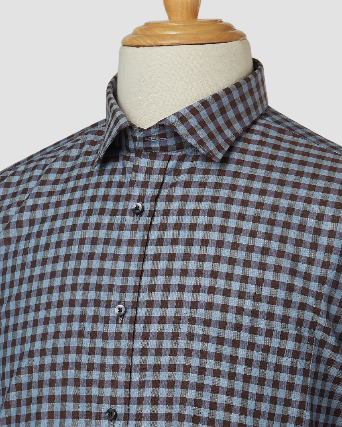 Bombay Shirt Company - Somelos Blue Knight Checked Shirt
