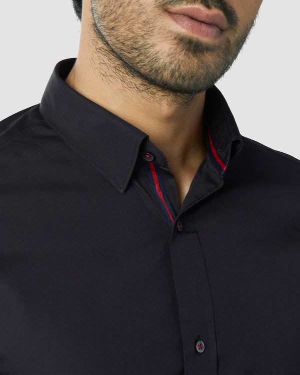2-Ply Premium Blackcurrant Poplin Shirt