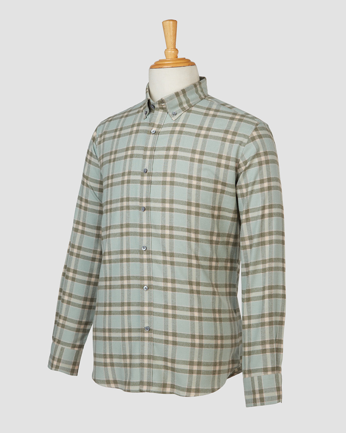 Bombay Shirt Company - Thomas Mason Verde Checked Shirt