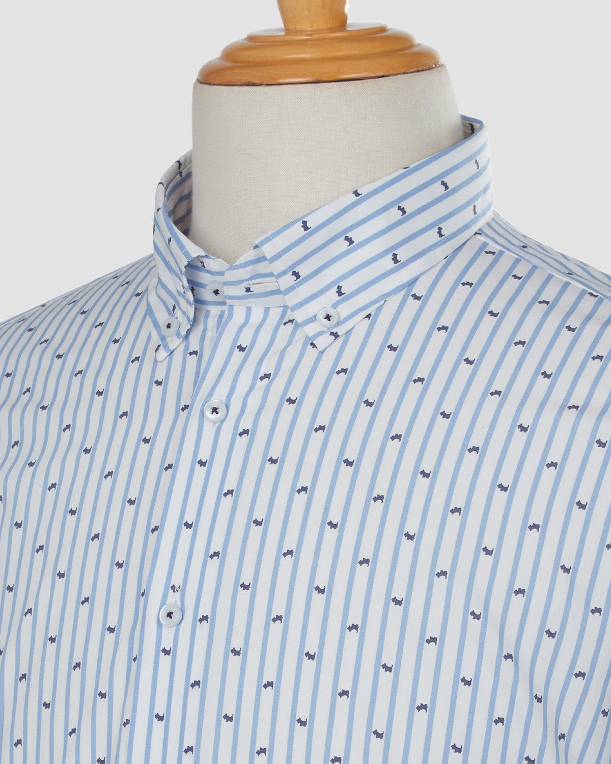 Bombay Shirt Company - Blue Flake Striped Shirt