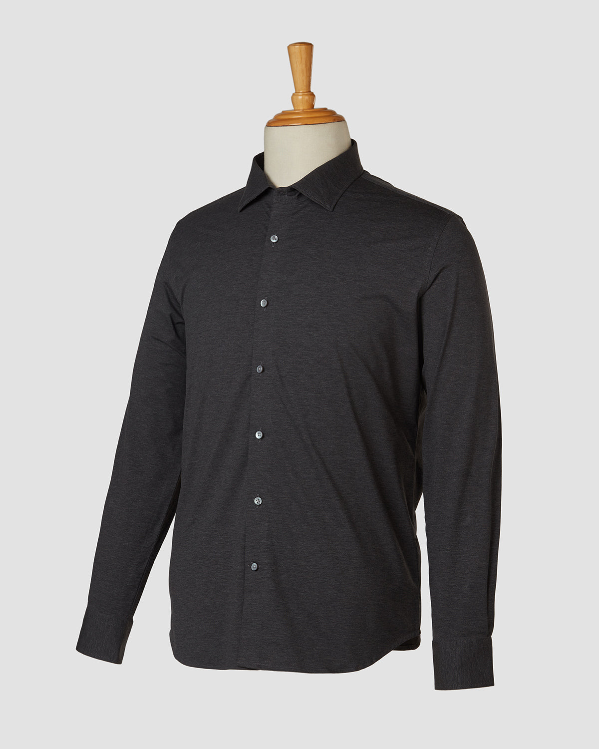 Bombay Shirt Company - Grey Moonstone Knit Shirt