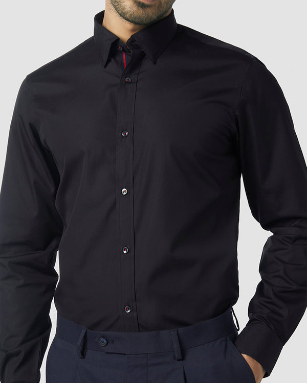 2-Ply Premium Blackcurrant Poplin Shirt
