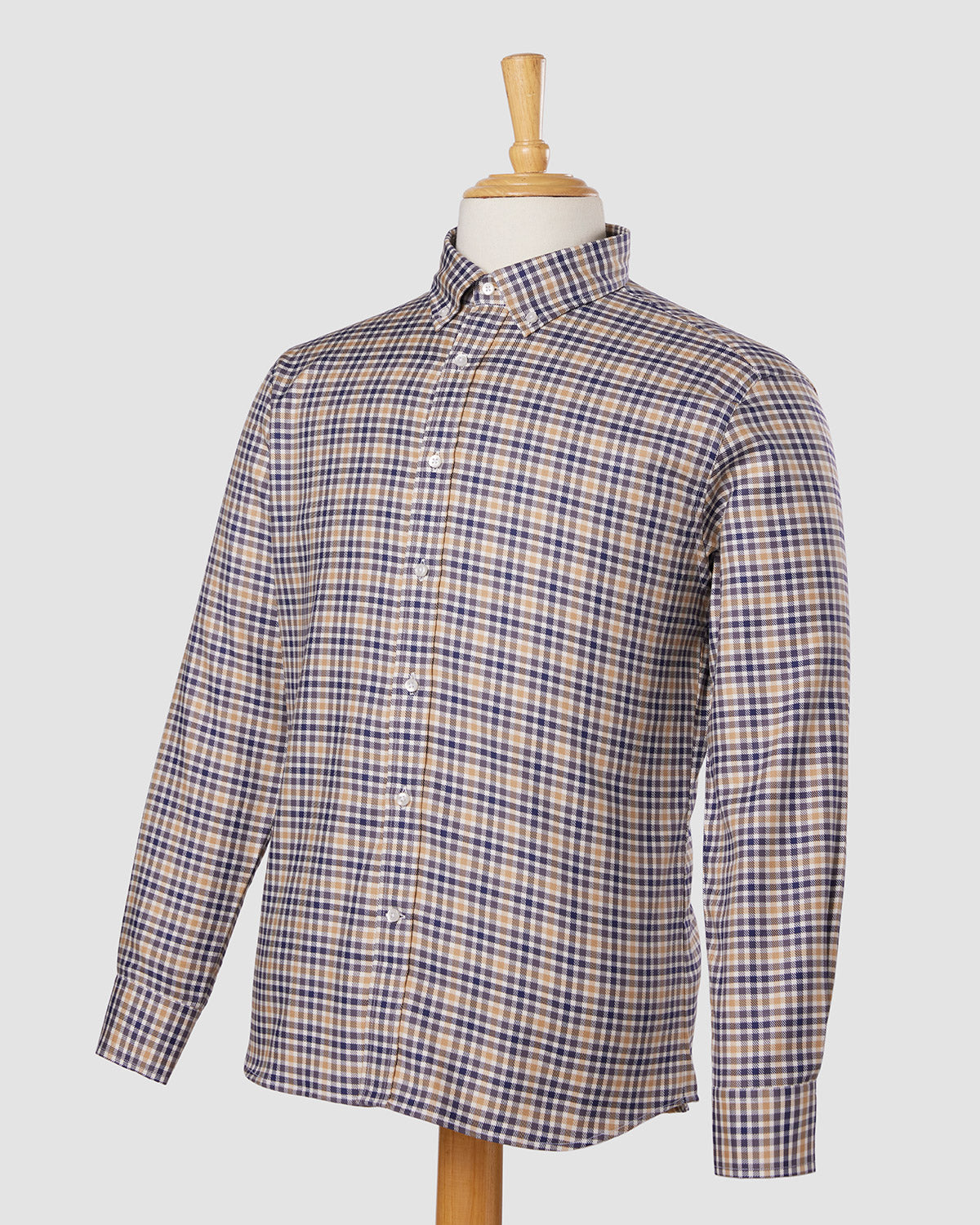 Bombay Shirt Company - Japanese Foggy Dune Checked Shirt
