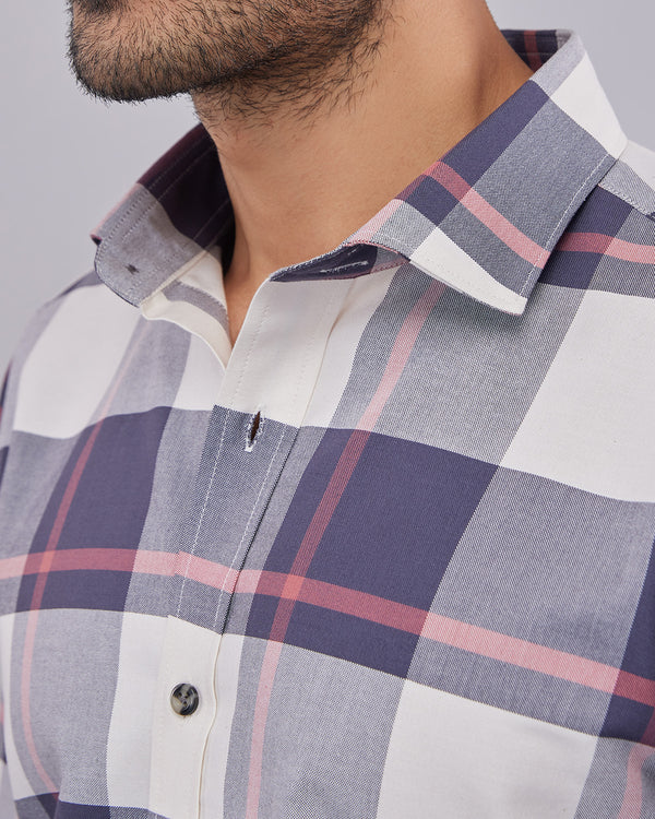 Rose Dove Checked Shirt