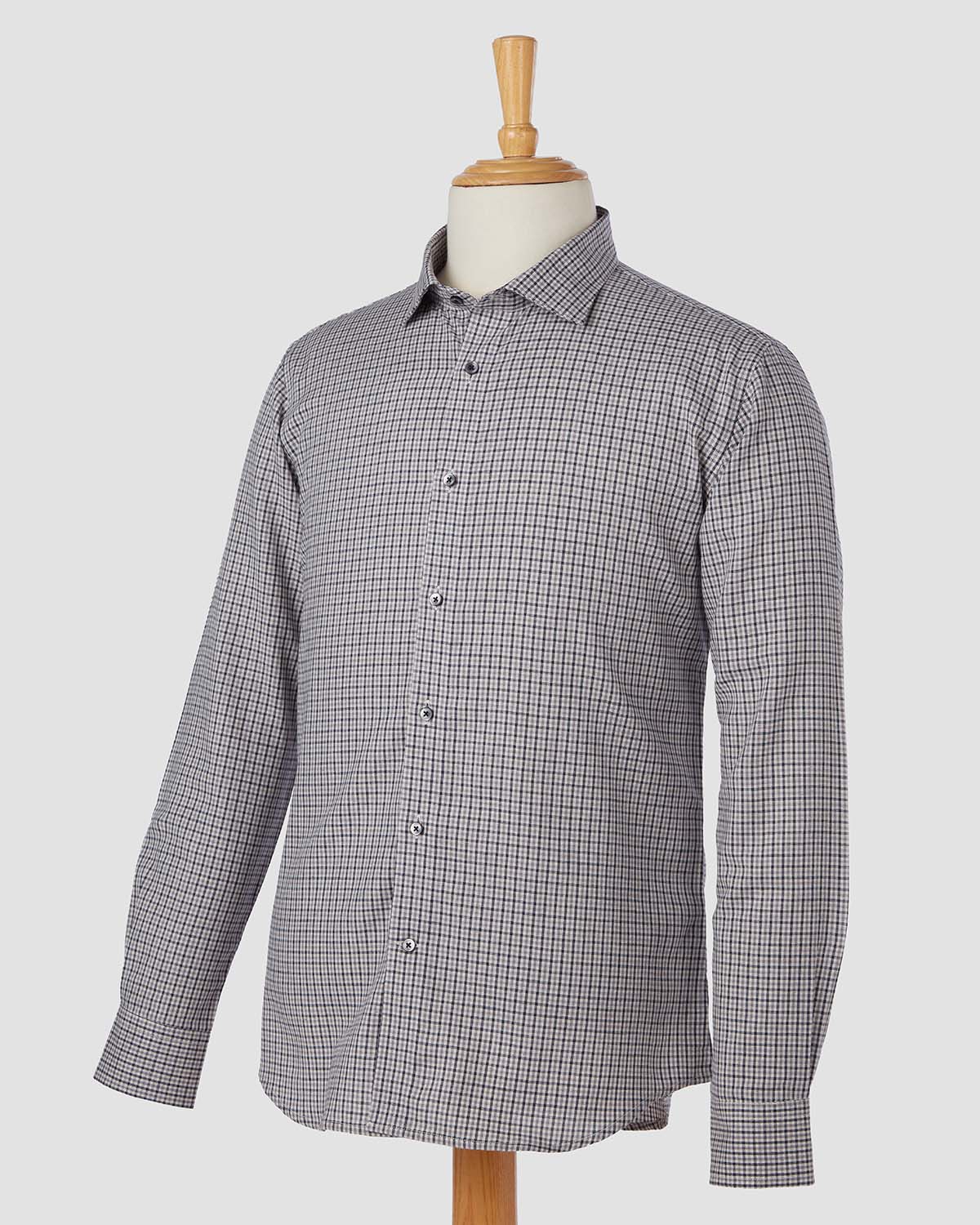 Bombay Shirt Company - Somelos Truffle Checked Shirt