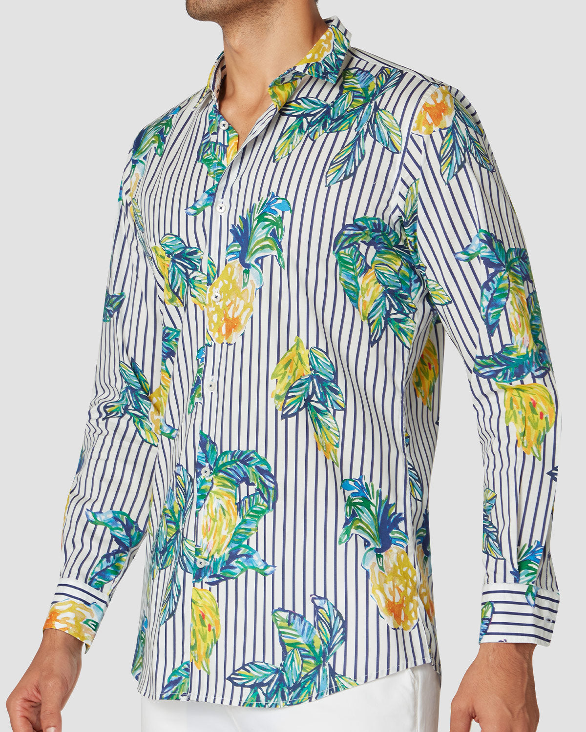 Thomas Mason Botanic Striped Shirt