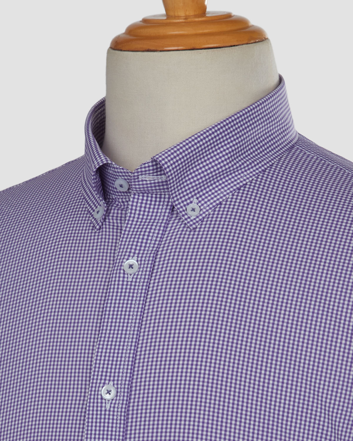 Bombay Shirt Company - Luthai Mulberry Grid Checked Shirt