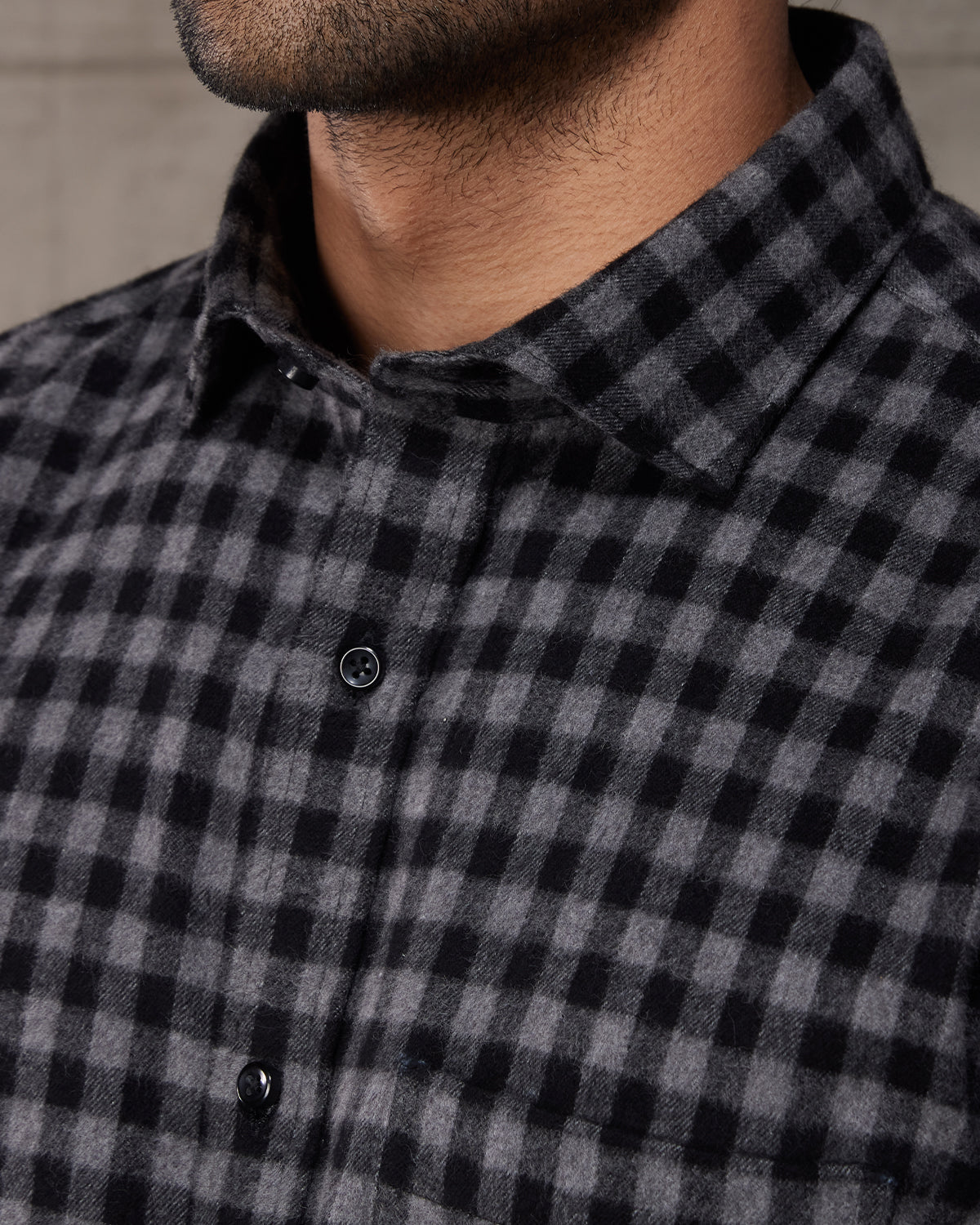 Japanese Ballistic Brushed Checked Shirt