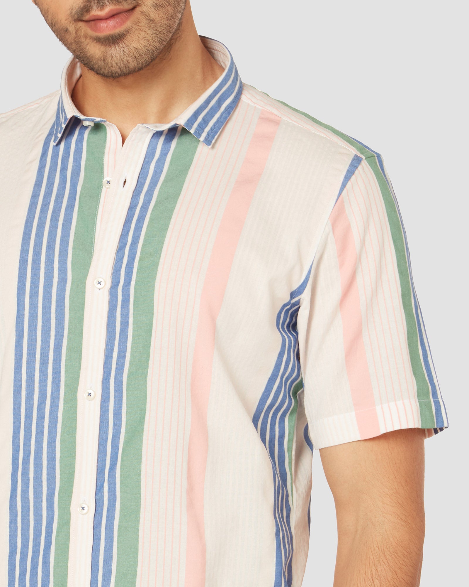 Bombay Shirt Company - Crest Striped Shirt