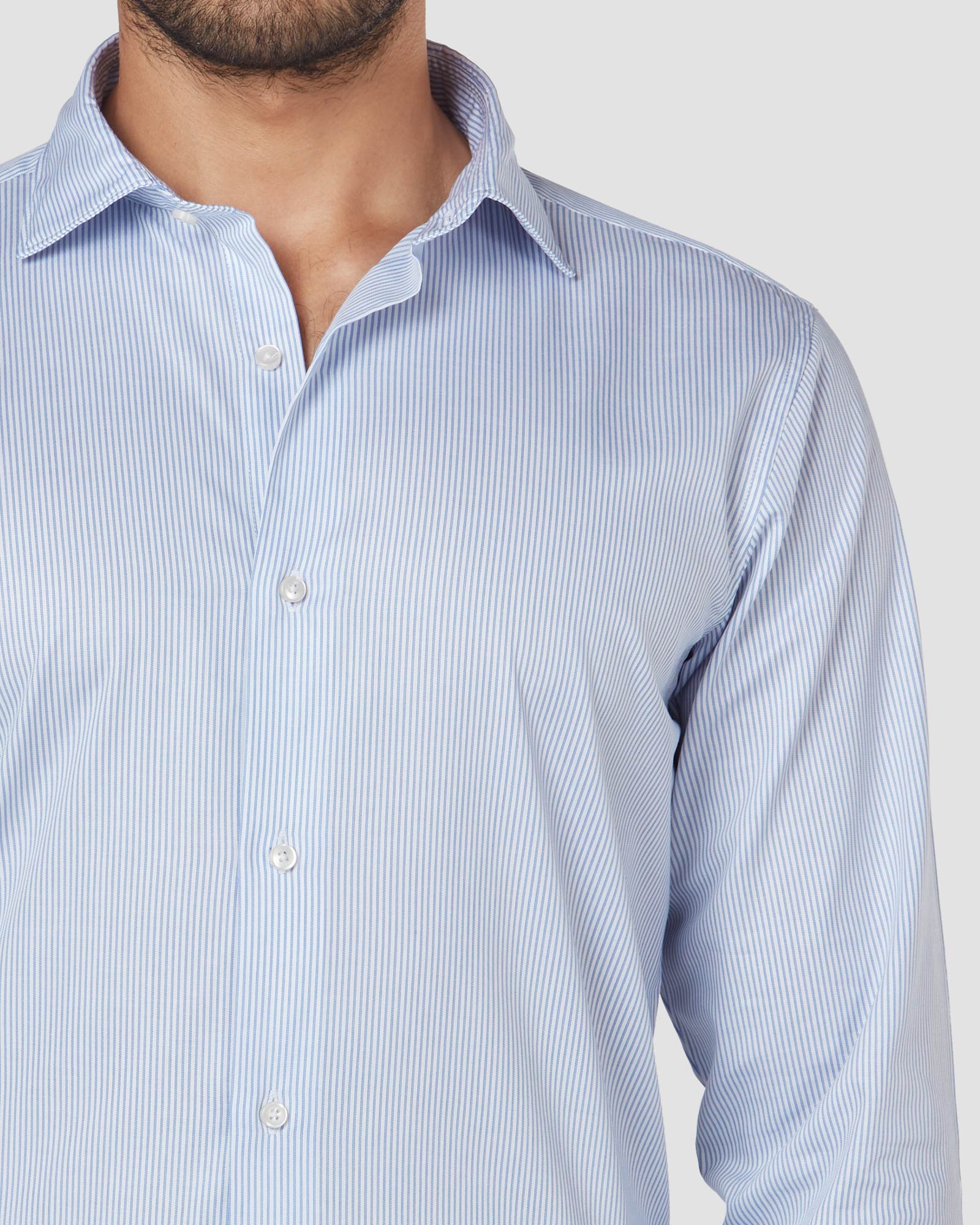 Bombay Shirt Company - Monti Sky Flip Striped Shirt