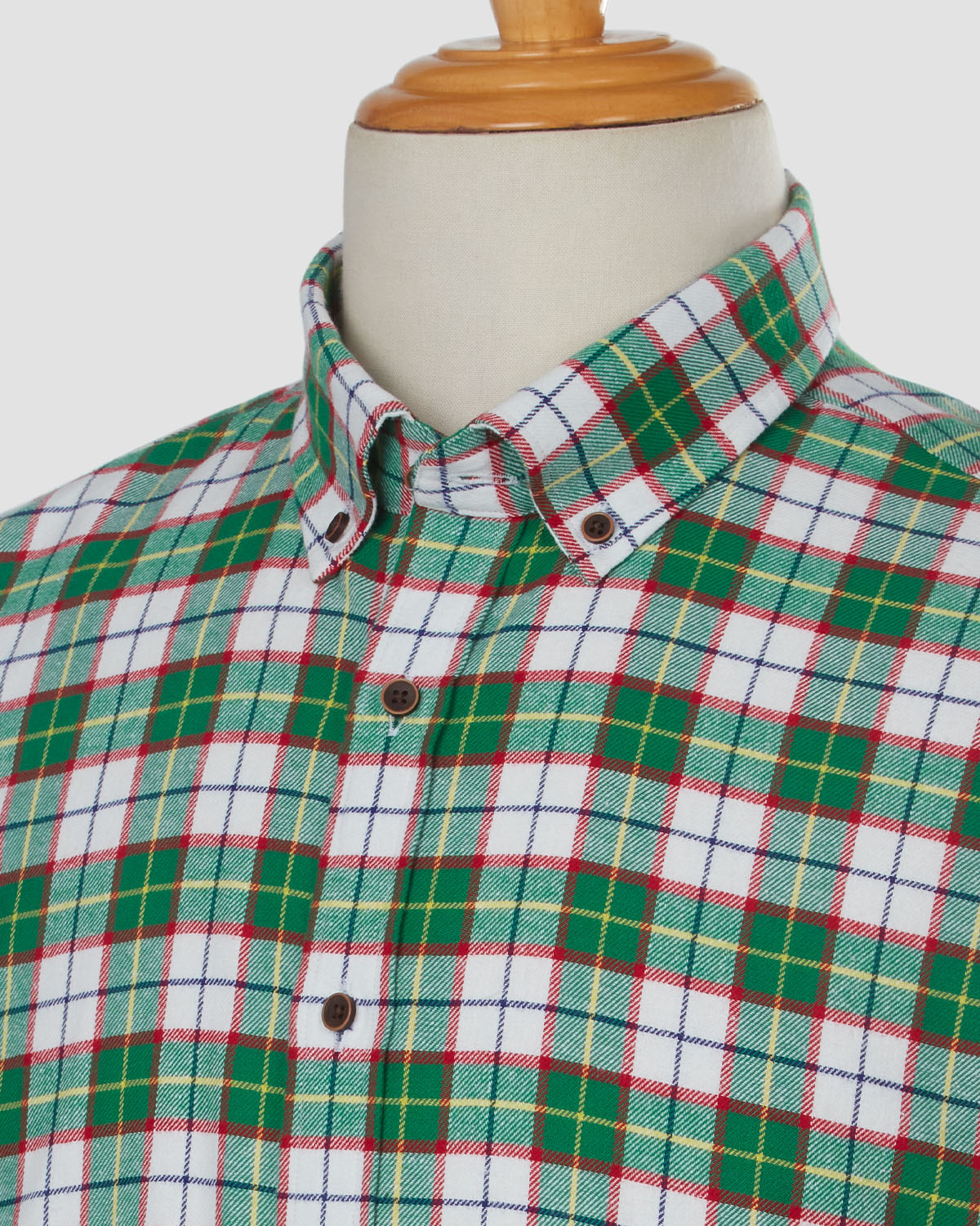 Key Lime Checked Flannel Shirt