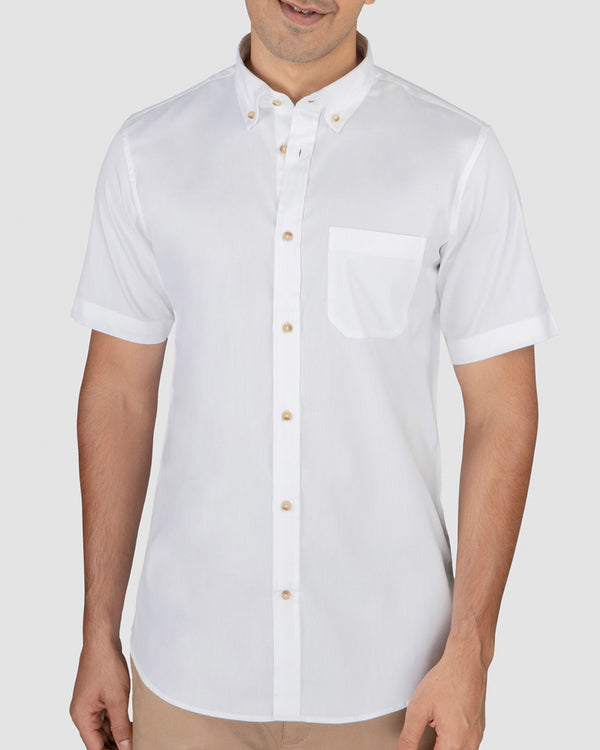 2-Ply Glacier White Oxford Shirt