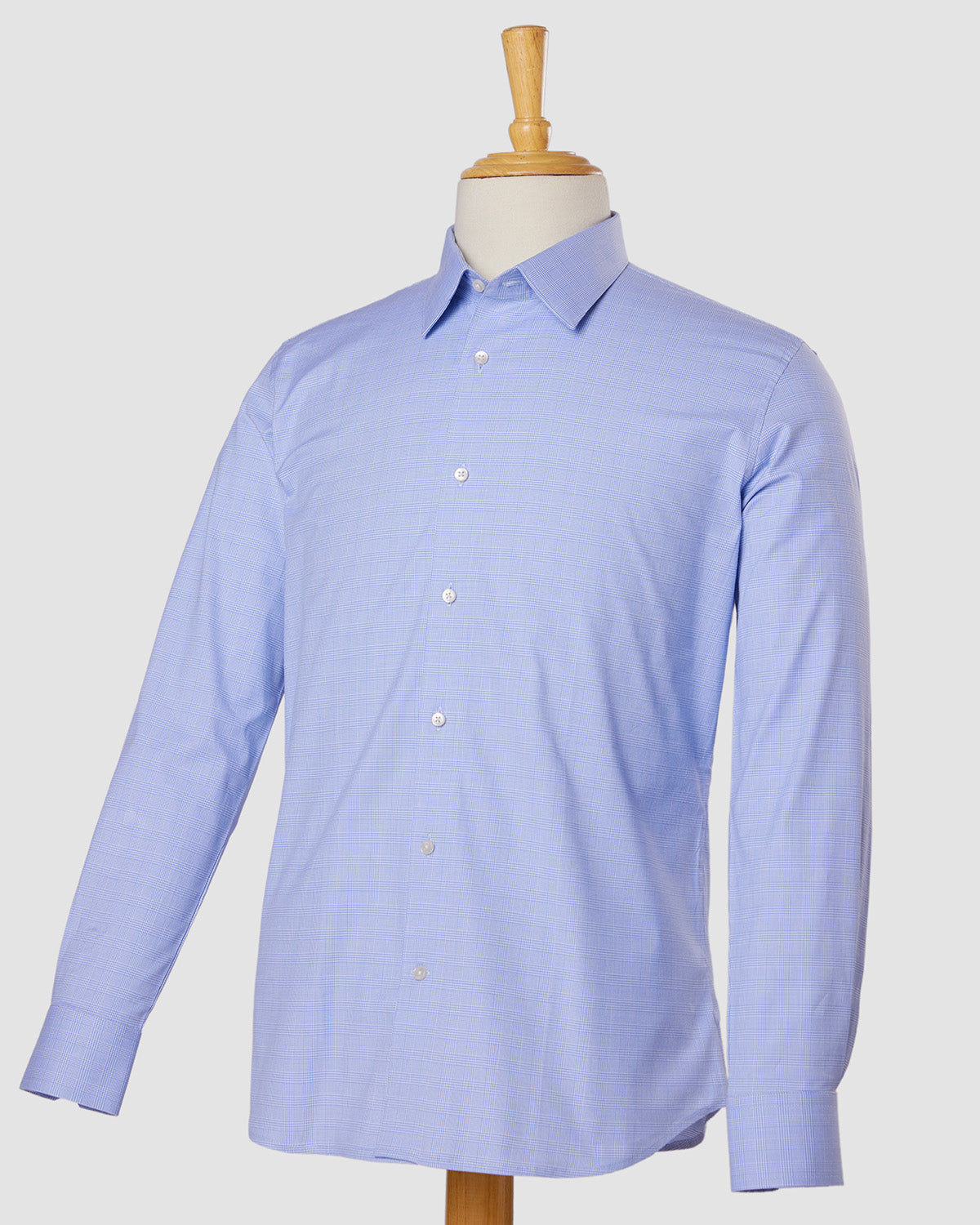 Monti Blue Frost Checked Shirt