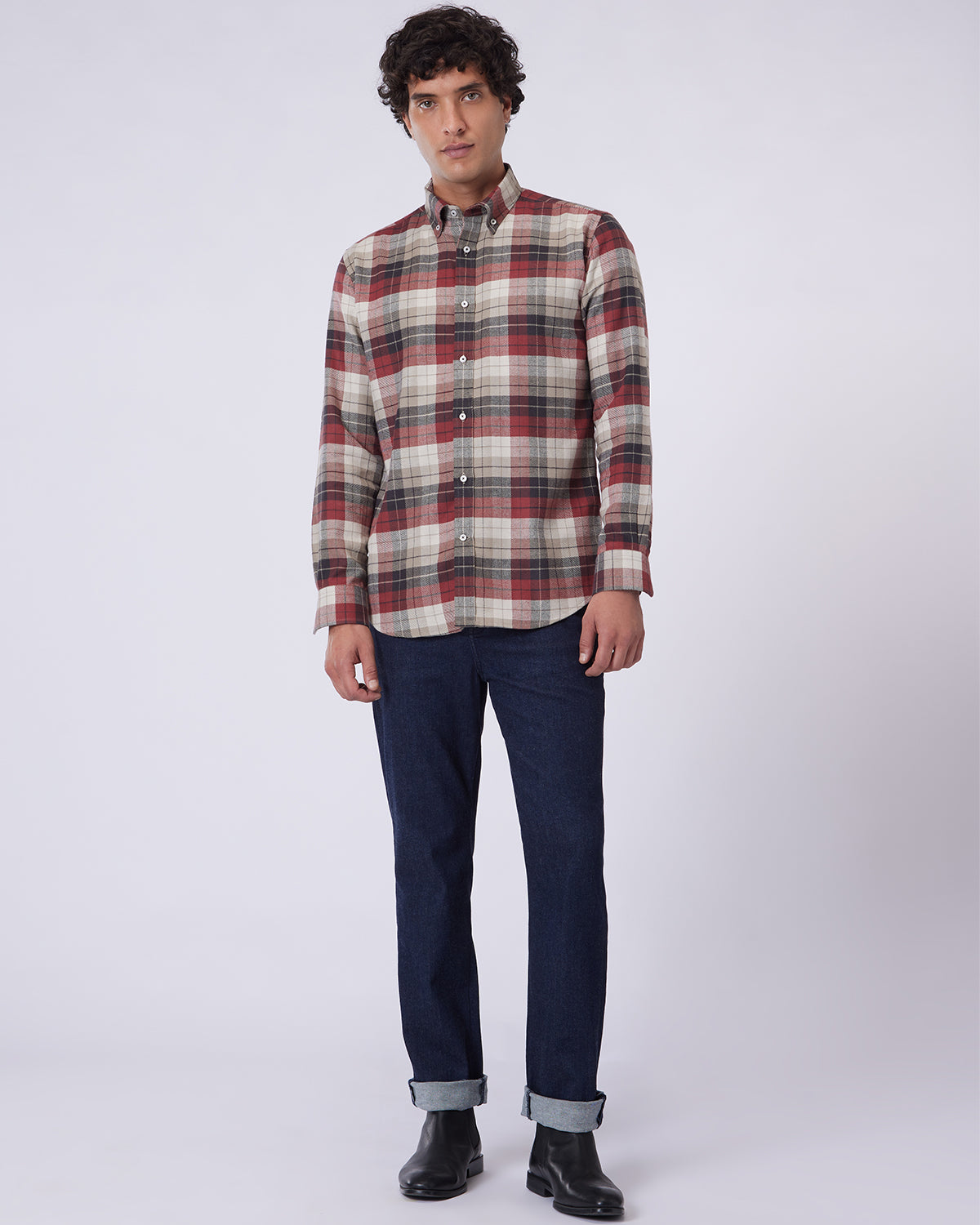 Japanese Redshift Brushed Checked Shirt