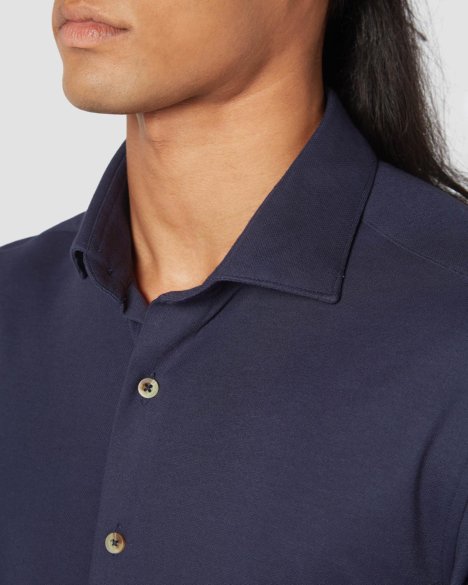 Bombay Shirt Company - Dark Sapphire Knit Shirt