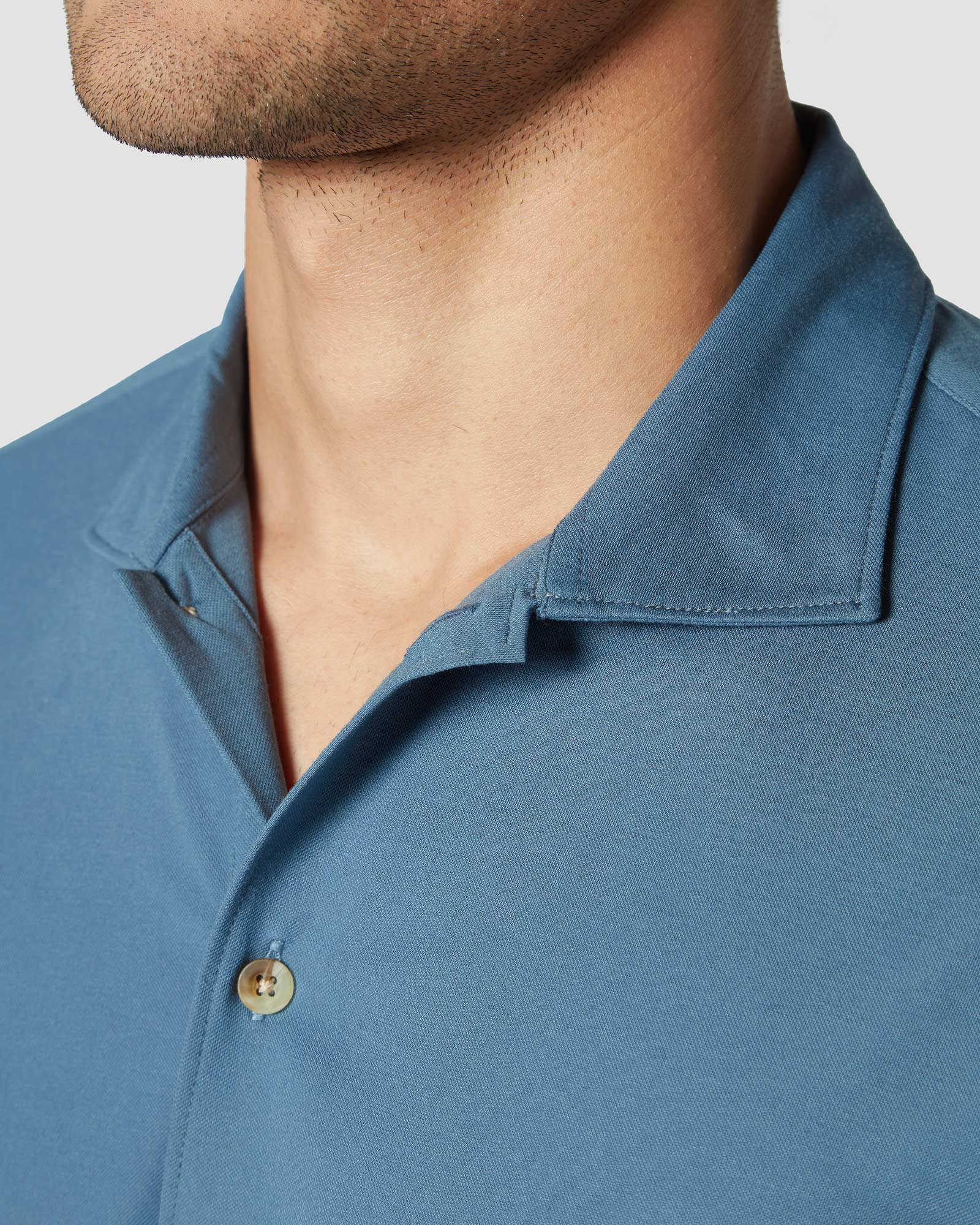Bombay Shirt Company - Lapis Lazuli Knit Shirt