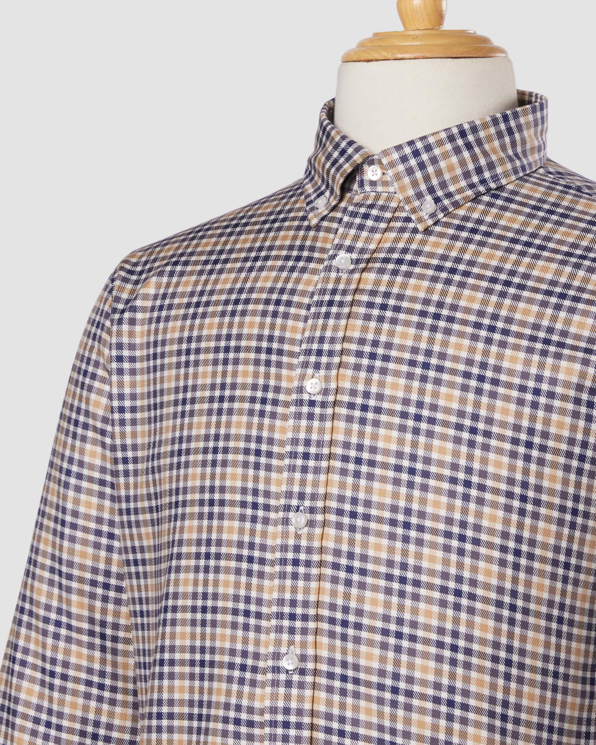 Bombay Shirt Company - Japanese Foggy Dune Checked Shirt